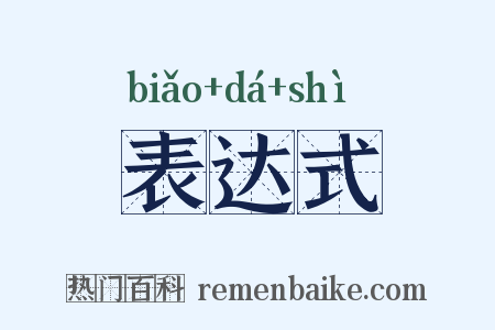 表达式是什么意思的图片